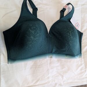 NWT Cacique Lane Bryant Cotton Lightly Lined No Wire Bra With Lace